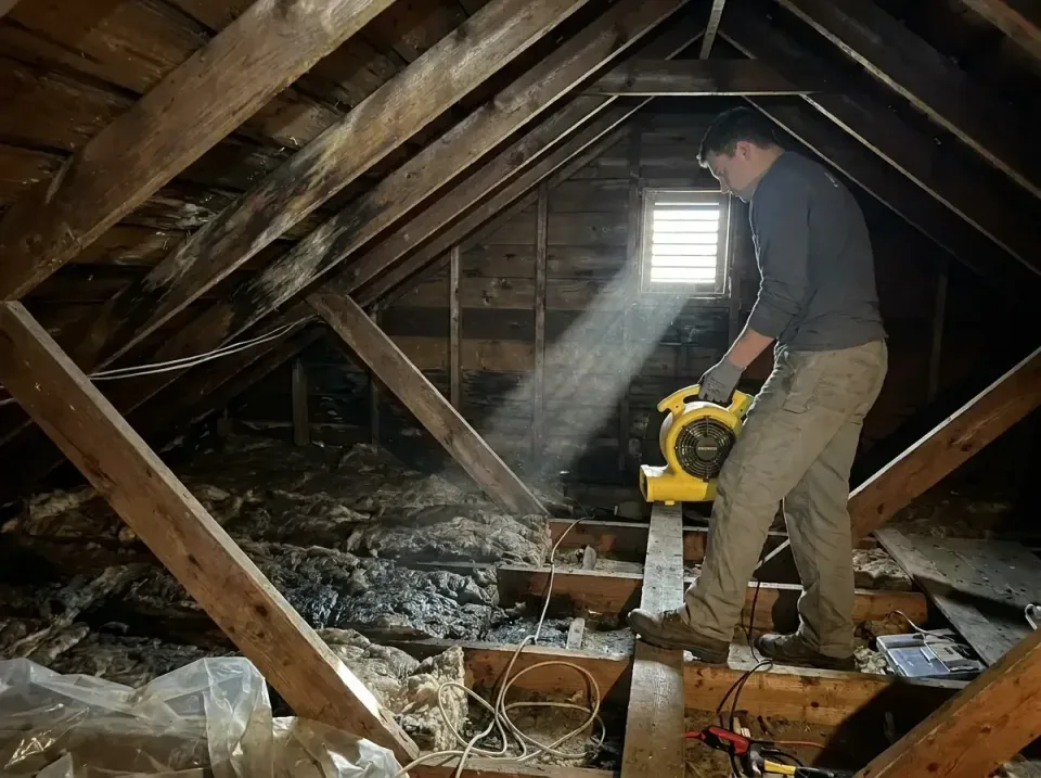 attic-water-damage-drying-proc-007 — frequently asked questions, Emergency Water Extraction & 24/7 Flood Response in Matteso…